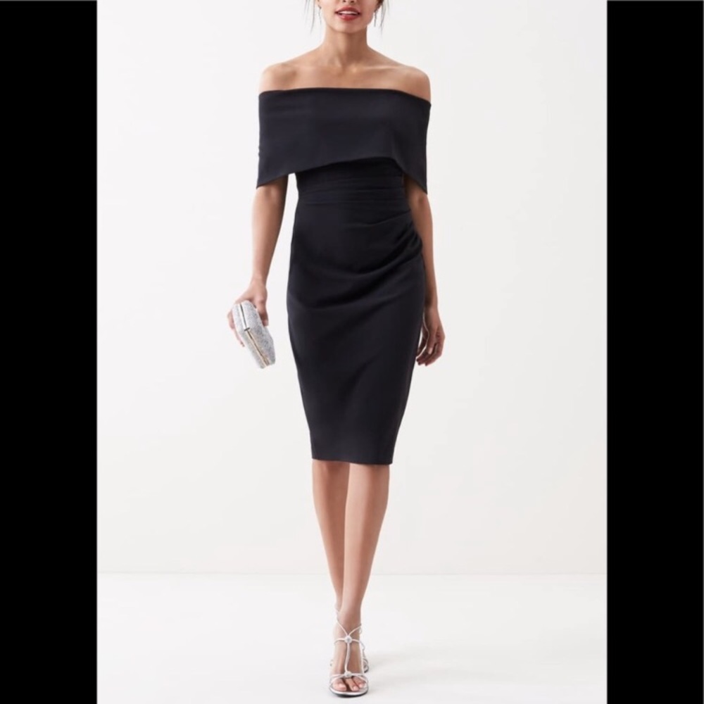 Vince camuto NWOT black off the shoulder cocktail party dress